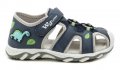 Wojtylko 1S23725R modré detské sandále s dinosaurom | ARNO-obuv.sk - obuv s tradíciou