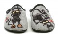 Medi Line 5009-021 šedé dámske šľapky | ARNO-obuv.sk - obuv s tradíciou