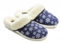 Rogallo 3330-011 modré dámske zimné papuče | ARNO-obuv.sk - obuv s tradíciou