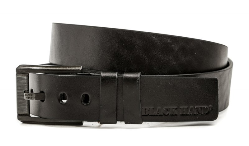 Black Hand 120-98 pánsky čierny kožený opasok šírka 38 mm | ARNO-obuv.sk - obuv s tradíciou