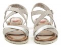 Jana 8-28115-28 sivé nadmerné dámske sandále | ARNO-obuv.sk - obuv s tradíciou