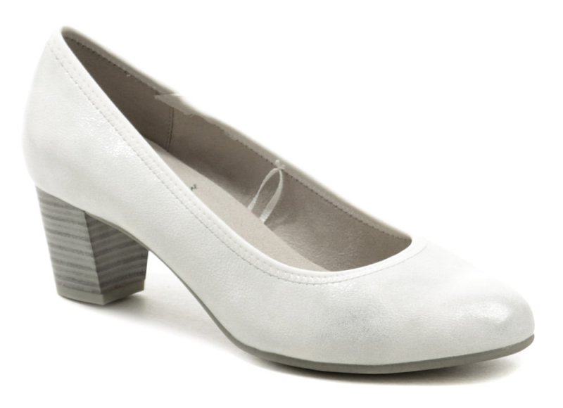 Jana 8-22477-20 white silver dámske lodičky šírka H | ARNO-obuv.sk - obuv s tradíciou