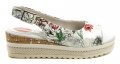 Jana 8-29600-28 biele kvetové dámske sandále | ARNO-obuv.sk - obuv s tradíciou