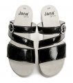 Jana 8-27265-28 čierne dámske šľapky šírka H | ARNO-obuv.sk - obuv s tradíciou