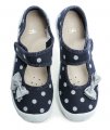 3F dievčenské modré baleríny 4A3-17 | ARNO-obuv.sk - obuv s tradíciou