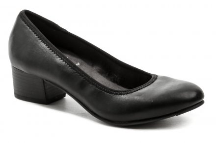 Dámska celoročná vychádzková obuv typu lodičky šírky H kolekcie Jana Soft Line, vyrobená zo syntetického materiálu.