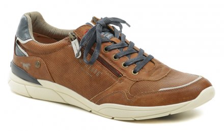 Pánska nadmerná celoročná vychádzková obuv na šnurovanie aj zips, vyrobená zo syntetického materiálu imitujúceho kožu.