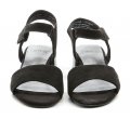 Jana 8-28260-20 čierne dámske sandále na podpätku šírka H | ARNO-obuv.sk - obuv s tradíciou