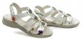 Jana 8-28165-20 biely kvet dámske sandále šírka H | ARNO-obuv.sk - obuv s tradíciou
