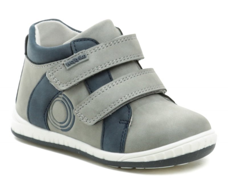Wojtylko 2T23702 šedo modré detské poltopánky | ARNO-obuv.sk - obuv s tradíciou