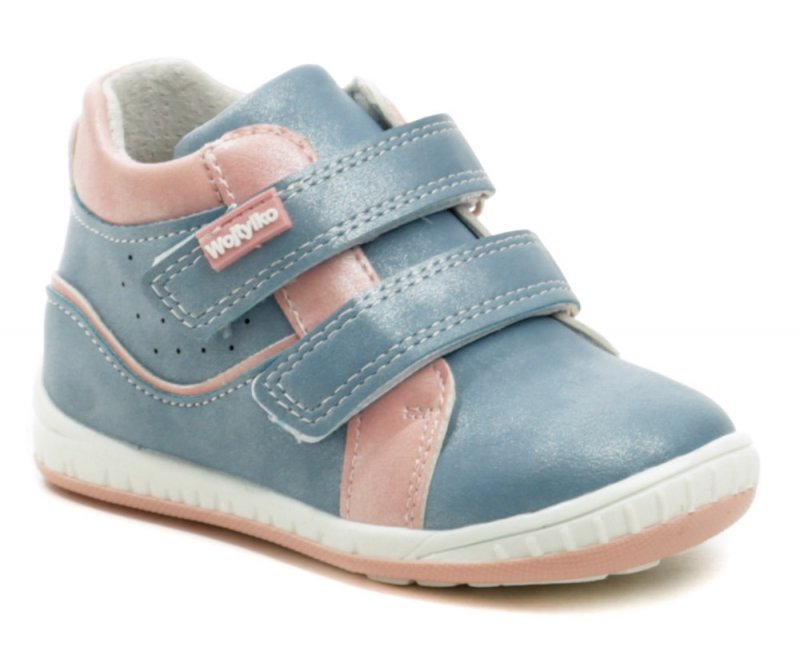 Wojtylko 2T23701 modro ružové dievčenské poltopánky | ARNO-obuv.sk - obuv s tradíciou