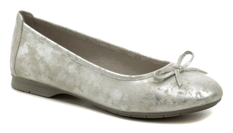 Jana 8-22163-20 strieborné dámske baleríny šírka H | ARNO-obuv.sk - obuv s tradíciou