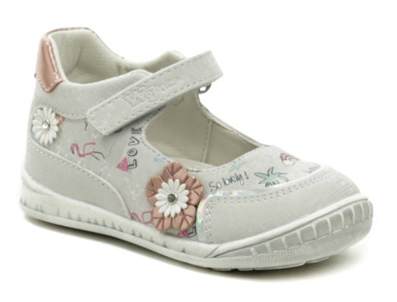 Wojtylko 1B23705 sivé dievčenské črievičky | ARNO-obuv.sk - obuv s tradíciou