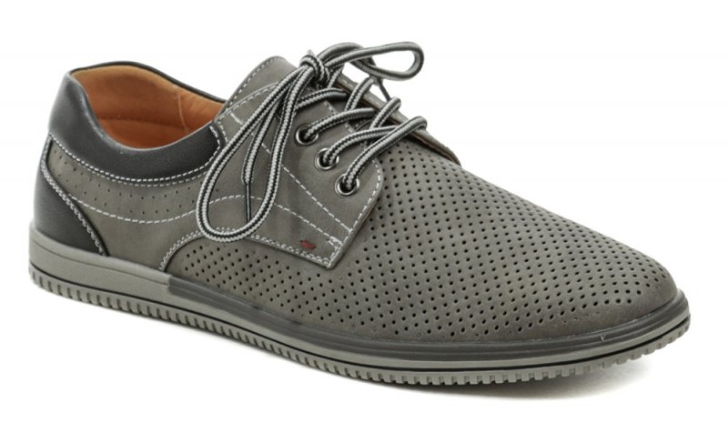 Wojtylko 9W22605S šedé pánske poltopánky | ARNO-obuv.sk - obuv s tradíciou