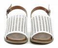 Wild 061114 biele dámske sandále na podpätku | ARNO-obuv.sk - obuv s tradíciou