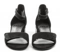 Jana 8-28261-20 čierne dámske sandále na podpätku šírka H | ARNO-obuv.sk - obuv s tradíciou