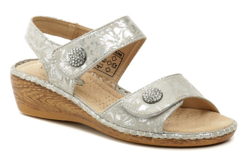 Wojtylko 7S23529S strieborné dámske sandále | ARNO-obuv.sk - obuv s tradíciou