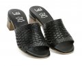 Wild 0661627A2 čierne dámske nazúvaky na podpätku | ARNO-obuv.sk - obuv s tradíciou