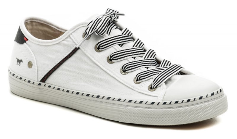 Mustang 1376-303-18 biele nadmerné dámske tenisky | ARNO-obuv.sk - obuv s tradíciou