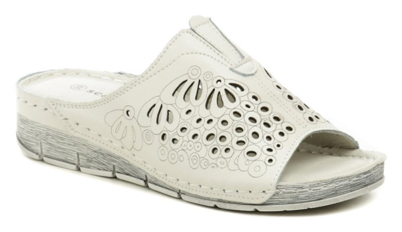 Scandi 241-2050-L1 biele dámske nazúvaky | ARNO-obuv.sk - obuv s tradíciou
