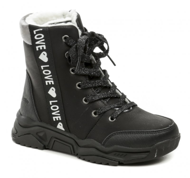 Wojtylko 5Z24116C čierne dievčenské zimné topánky | ARNO-obuv.sk - obuv s tradíciou