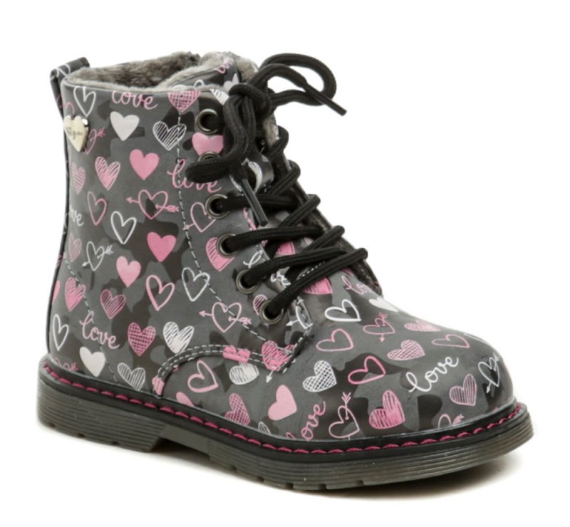 Wojtylko 1Z24109S sivé dievčenské zimné topánky | ARNO-obuv.sk - obuv s tradíciou