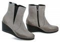 Mintaka 2655032 šedé dámske zimné topánky na kline | ARNO-obuv.sk - obuv s tradíciou