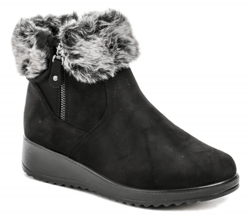 Scandi 262-0148-A1 čierne dámske zimné topánky | ARNO-obuv.sk - obuv s tradíciou