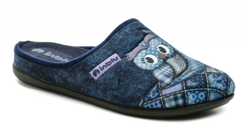Inblu GF000018 modrá sovička papuče | ARNO-obuv.sk - obuv s tradíciou
