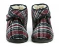 Rogallo 4372-015 káro dámske zimné papuče | ARNO-obuv.sk - obuv s tradíciou