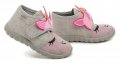 Befado 465P110 JEDNOROŽEC šedo ružové detské papučky | ARNO-obuv.sk - obuv s tradíciou