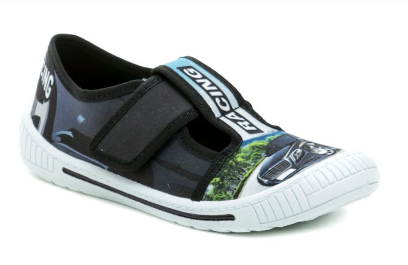 3F chlapčenské čierno modré papuče RACING 3Sk3-19 | ARNO-obuv.sk - obuv s tradíciou