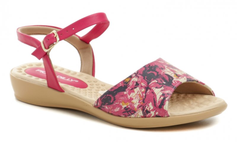 Piccadilly 500344-15 ružové kvetové dámske sandále | ARNO-obuv.sk - obuv s tradíciou