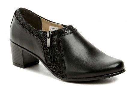 Dámska celoročná vychádzková obuv so zapínaním na zips, vyrobená z kvalitnej pravej prírodnej kože.