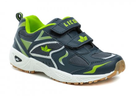 Celoročná športová obuv na suchý zips, vyrobená z textilného materiálu v kombinácii so syntetickým materiálom.