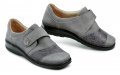 Axel AXCW132 šedé dámske poltopánky šírka H | ARNO-obuv.sk - obuv s tradíciou