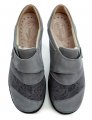 Axel AXCW132 šedé dámske nadmerné poltopánky šírka H | ARNO-obuv.sk - obuv s tradíciou