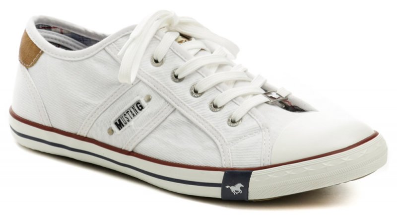 Mustang 4058-310-1 biele pánske nadmerné tenisky | ARNO-obuv.sk - obuv s tradíciou