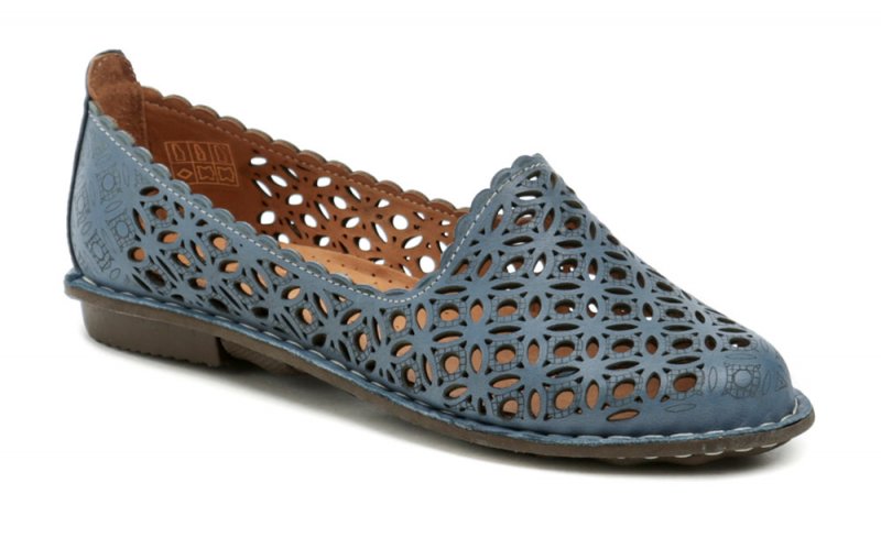 Urban Ladies 307-24 modré dámske nadmerné mokasíny | ARNO-obuv.sk - obuv s tradíciou