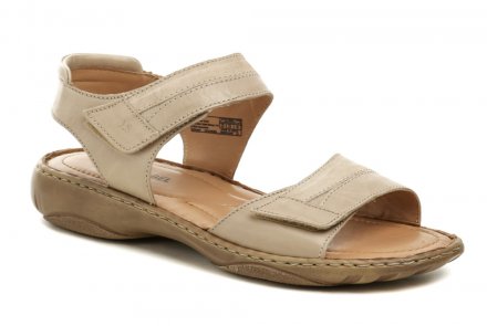 Dámska letná vychádzková obuv typu sandále so zapínaním na opasok so suchým zipsom. Obuv Josef Seibel je vyrobená z prírodnej kože.