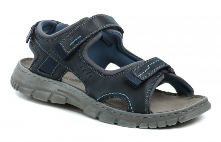 Pánska letná vychádzková sandálová obuv so zalepovaním na suchý zips. Obuv Josef Seibel je vyrobená z prírodnej kože.