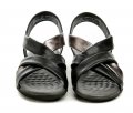 Jana 8-28166-42 čierne dámske sandále šírka H | ARNO-obuv.sk - obuv s tradíciou