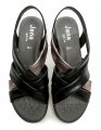 Jana 8-28166-42 čierne dámske sandále šírka H | ARNO-obuv.sk - obuv s tradíciou