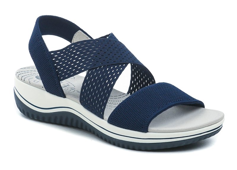 Jana 8-28768-42 navy dámske sandále šírka H | ARNO-obuv.sk - obuv s tradíciou