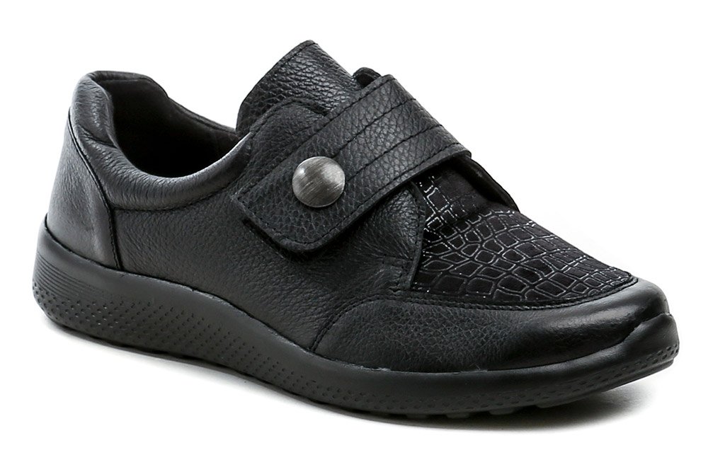 Comfortabel 940503-01 čierne dámske zdravotné topánky šírka K EUR 38