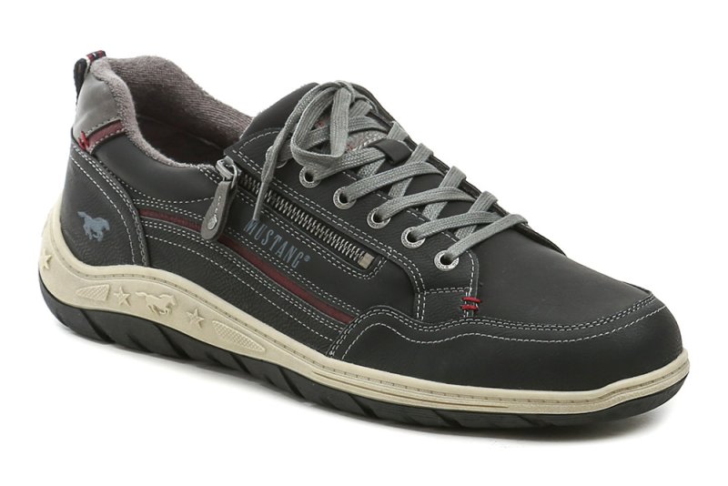 Mustang 15M018100100 čierne pánske poltopánky | ARNO-obuv.sk - obuv s tradíciou