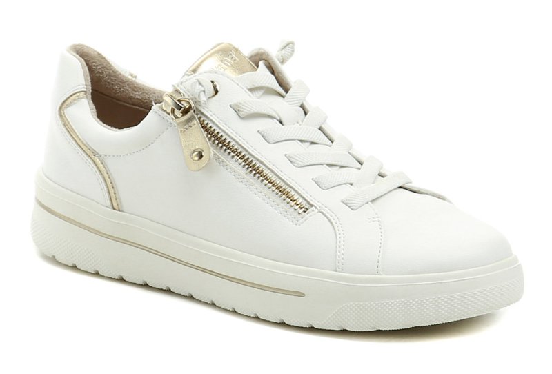 Jana 8-23770-46 biele dámske poltopánky šírka H | ARNO-obuv.sk - obuv s tradíciou