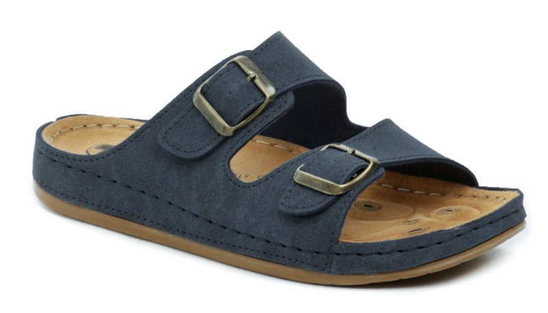 Medi Line 4123-020 navy pánske zdravotné šľapky | ARNO-obuv.sk - obuv s tradíciou