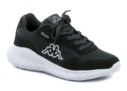 Celoročná vychádzková a športová obuv na šnurovanie, vyrobená z kombinácie textilného a syntetického materiálu.