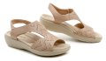 Piccadilly 239030-1 béžové dámske nadmerné sandále šírka H | ARNO-obuv.sk - obuv s tradíciou